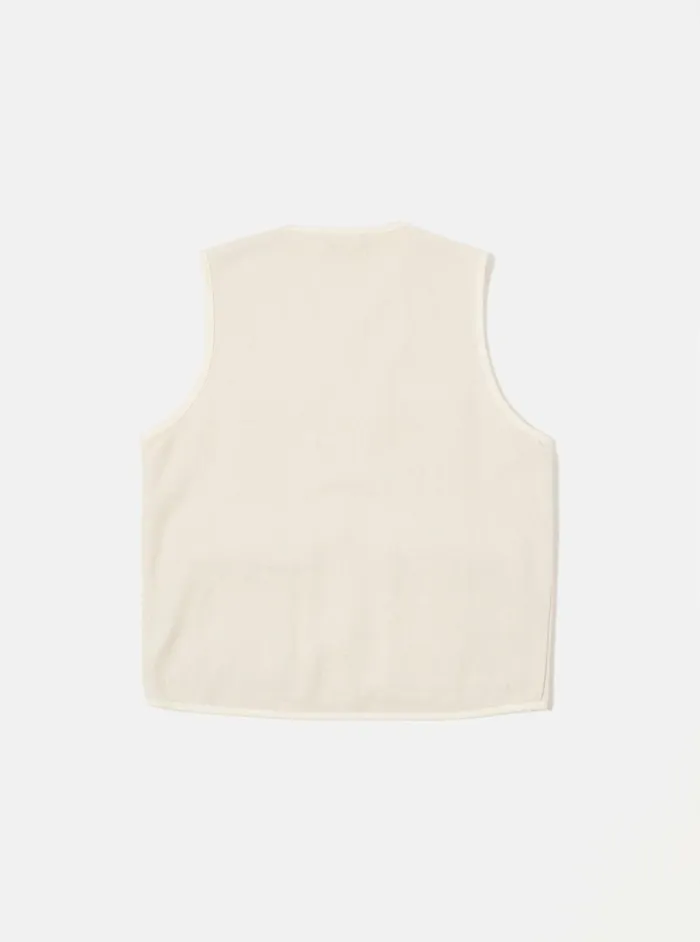 4 Pocket Gilet In Ecru Marl Mowbray Men Universal Works Waistcoats and Gilets