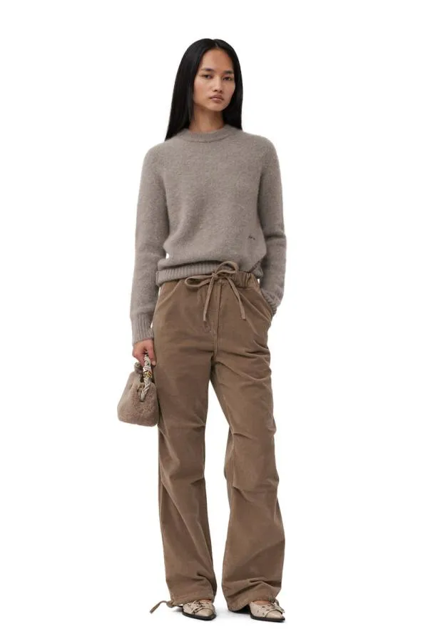 AccessoriesBags GANNI Mini Bags Light Grey Fluffy Mini Bou Bag Oyster Gray AccessoriesBags GANNI Mini Bags Light Grey Fluffy Mini Bou Bag Oyster Gray