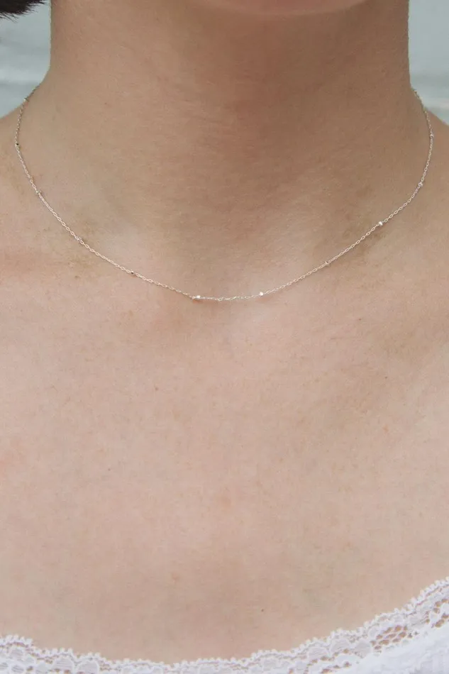 Accessories Beaded Chain Necklace Brandy Melville JEWELRY