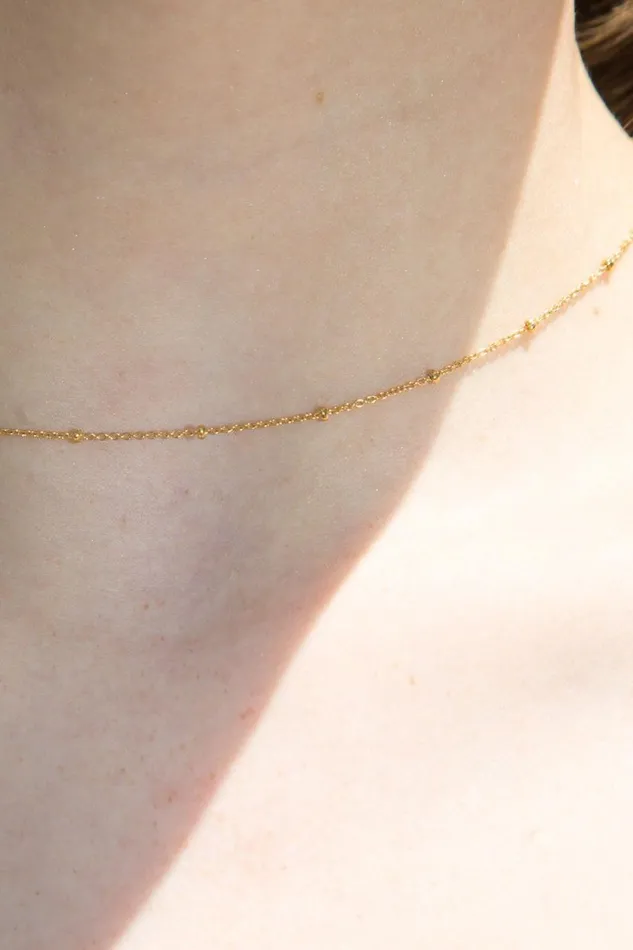 Accessories Beaded Chain Necklace Brandy Melville JEWELRY