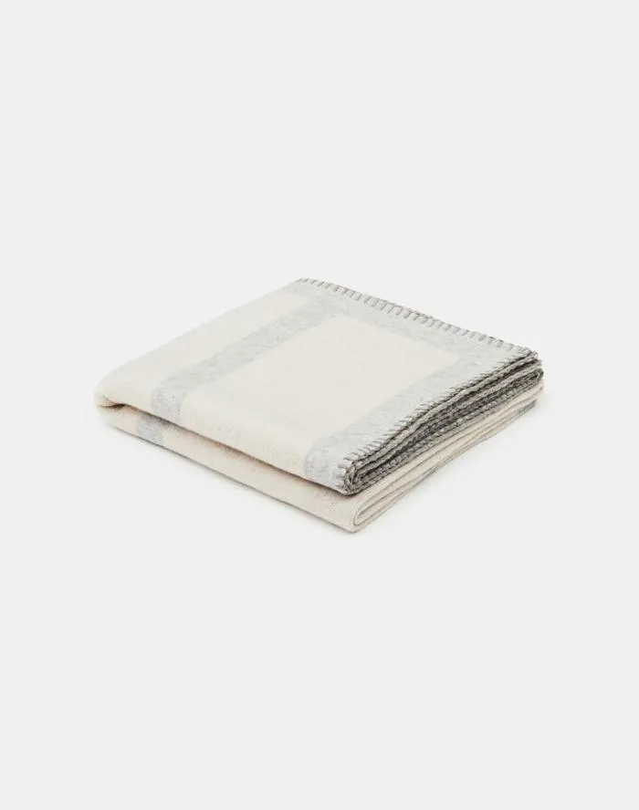 Accessories Cashmere Blanket Oatmeal Multi Lafayette 148 New York Winter Accessories