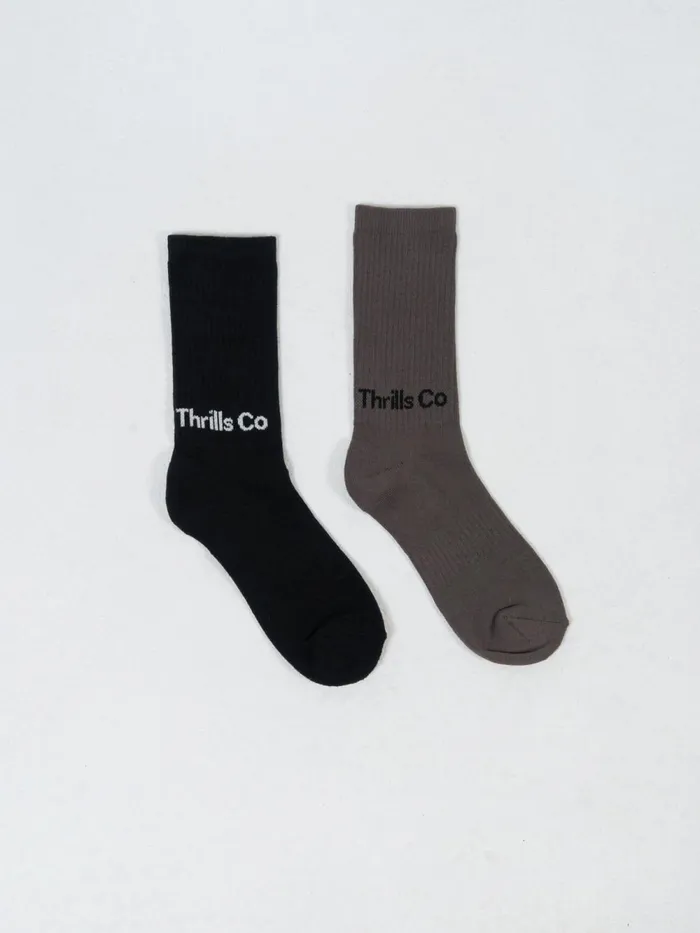 Accessories Coordinates 2 Pack Socks Desertblack Thrills Socks