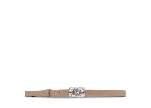 Accessories GANNI Belts Butterfly Rhinestones Belt Tan