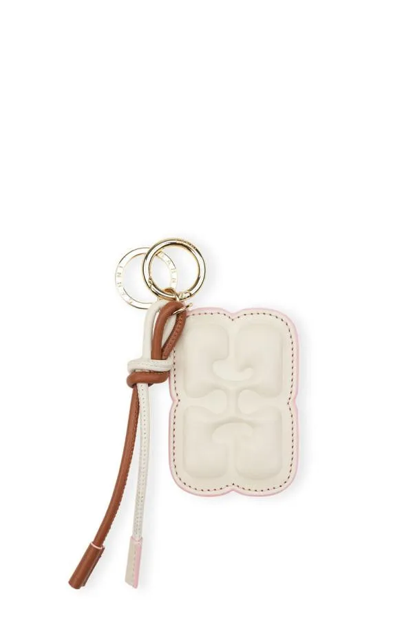 Accessories GANNI Keyrings White Butterfly Mirror Key Chain Egret