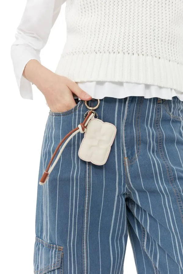 Accessories GANNI Keyrings White Butterfly Mirror Key Chain Egret