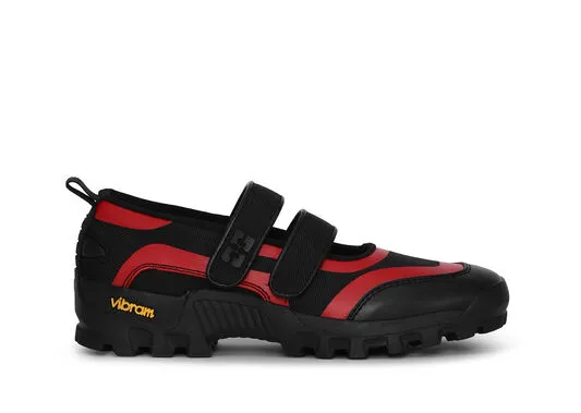 Accessories GANNI Shoes Red Performance Velcro Mary Jane Ballerinas Fiery Red