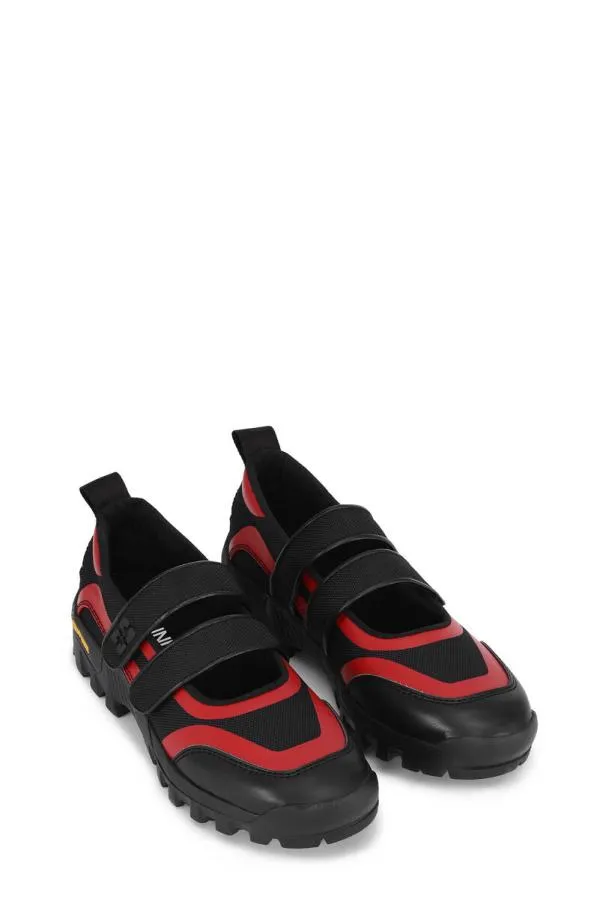 Accessories GANNI Shoes Red Performance Velcro Mary Jane Ballerinas Fiery Red Accessories GANNI Shoes Red Performance Velcro Mary Jane Ballerinas Fiery Red