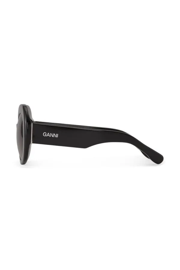 Accessories GANNI Sunglasses Oversized Retro Sunglasses Black Accessories GANNI Sunglasses Oversized Retro Sunglasses Black