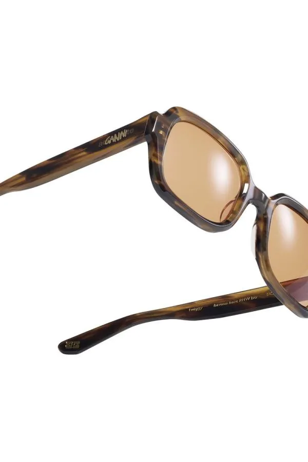 Accessories GANNI Sunglasses X ACE and TATE TWIGGY SUNGLASSES Tobacco Brown