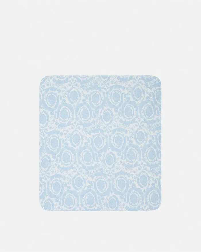 Accessories Kids Versace Barocco Padded Baby Blanket Light Blue