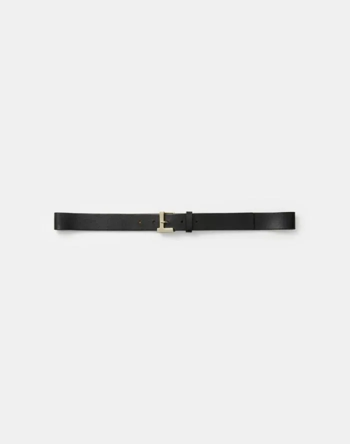 Accessories Nappa Leather L Beam Belt Black Lafayette 148 New York Belts