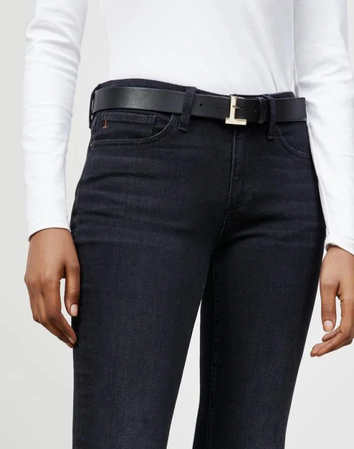 Accessories Nappa Leather L Beam Belt Black Lafayette 148 New York Belts