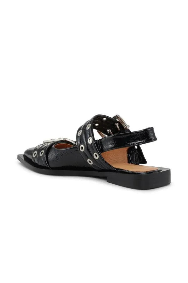 AccessoriesShoes GANNI Buckle Shoes Black Feminine Buckle Ballerinas Black AccessoriesShoes GANNI Buckle Shoes Black Feminine Buckle Ballerinas Black