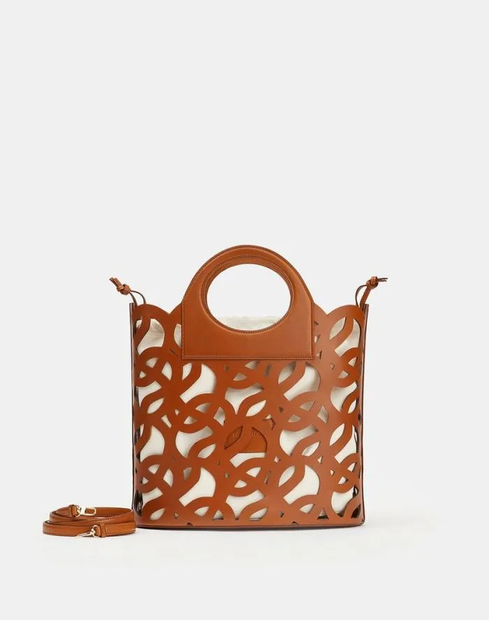 Accessories Vachetta Leather 8 Knot Basket BagLarge Copper Lafayette 148 New York Leather Accessories