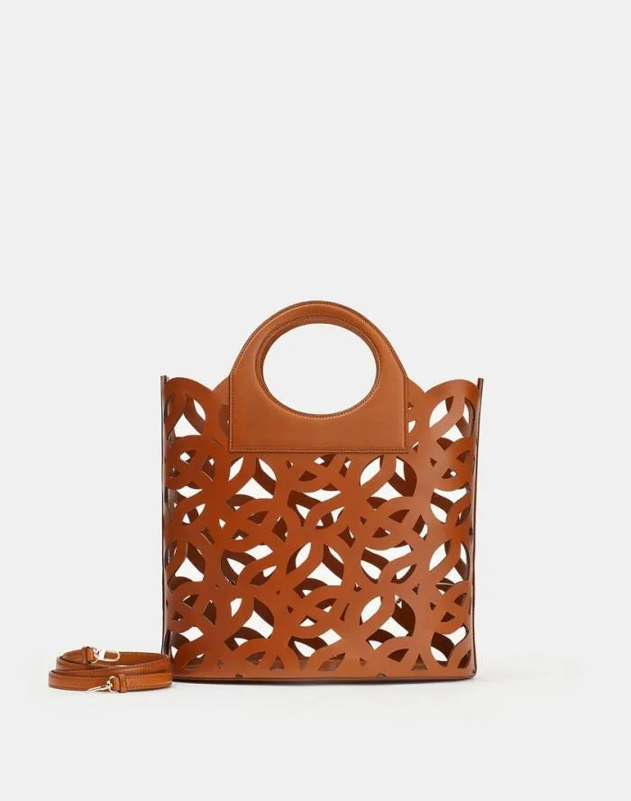 Accessories Vachetta Leather 8 Knot Basket BagLarge Copper Lafayette 148 New York Leather Accessories