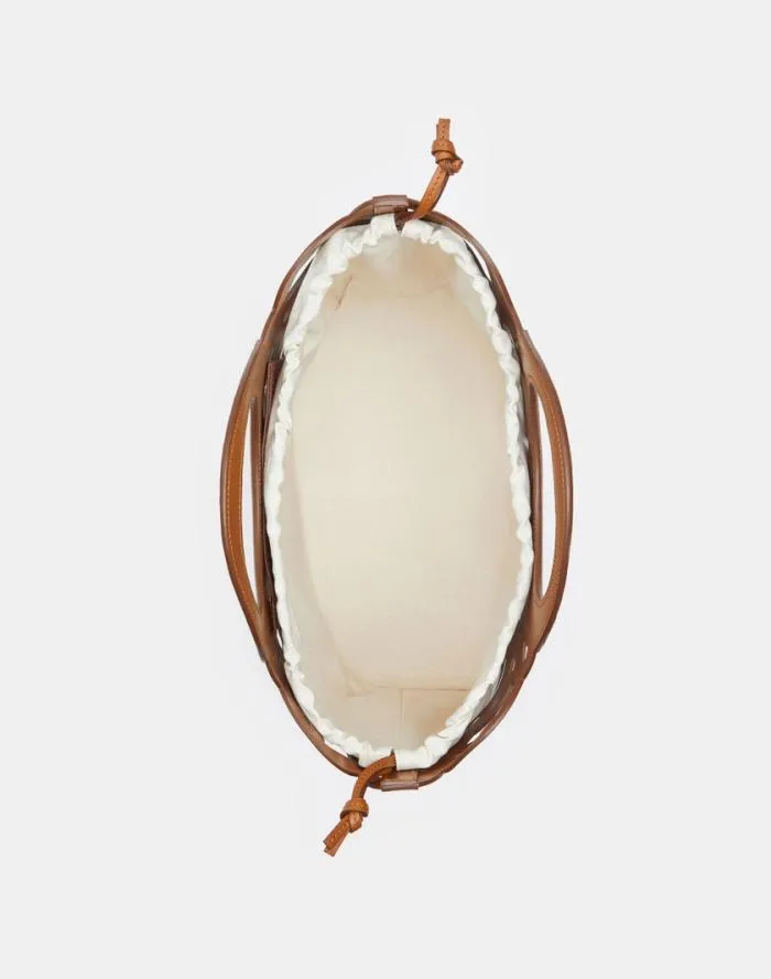 Accessories Vachetta Leather 8 Knot Basket BagLarge Copper Lafayette 148 New York Leather Accessories