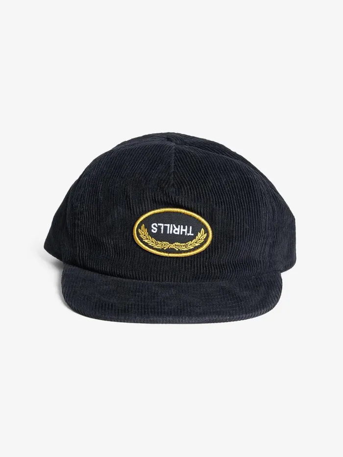 Accessories Victory 5 Panel Cap Black Thrills Hats