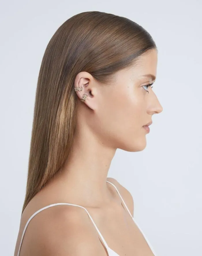 Accessories Woven 8 Knot Ear Cuffs Pale Gold Lafayette 148 New York Jewelry