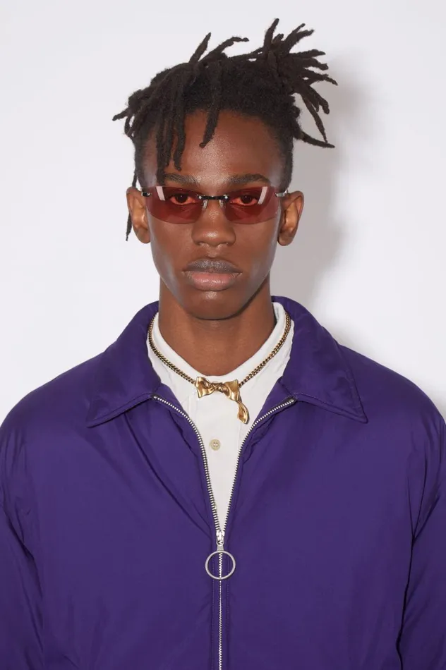 Acne Studios Bow Necklace Antique Gold Men Jewellery