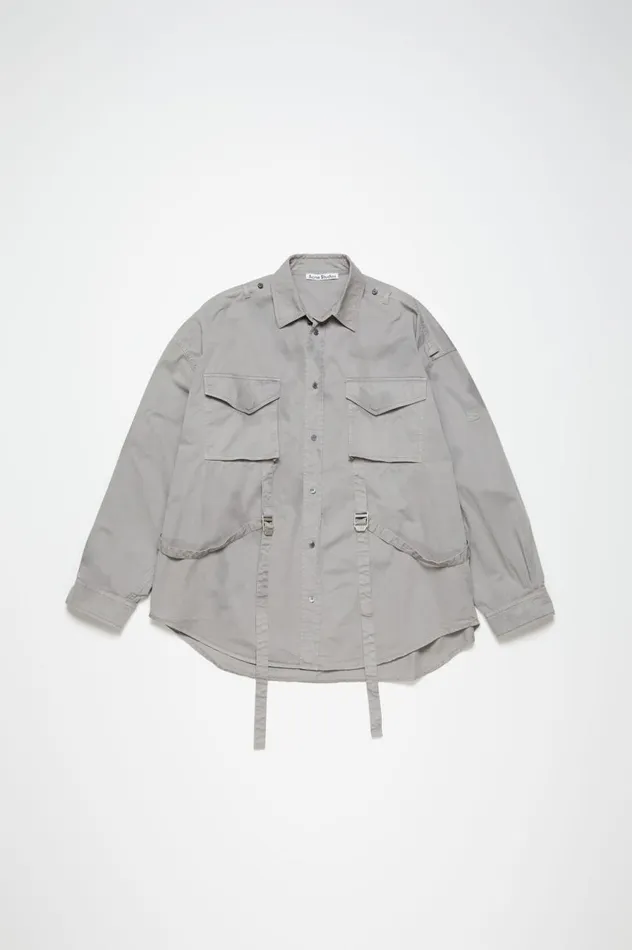 Acne Studios Buttonup Shirt Mid Grey Men Shirts