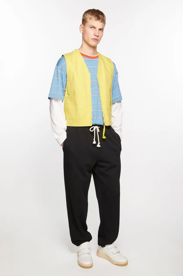 Acne Studios Canvas Vest Jacket Dusty Yellow Men Outerwear
