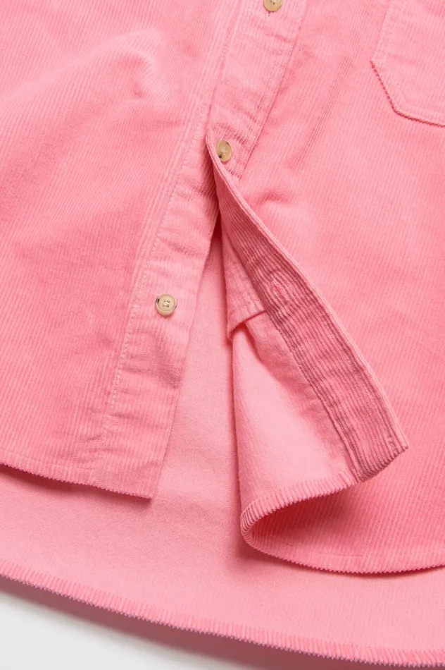 Acne Studios Corduroy Overshirt Tango Pink Women Outerwear