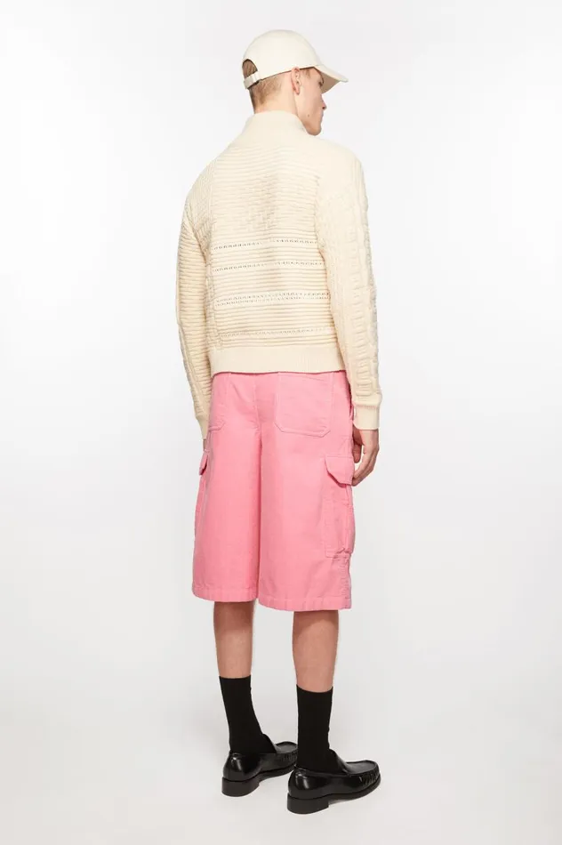 Acne Studios Corduroy Shorts Tango Pink Women Shorts