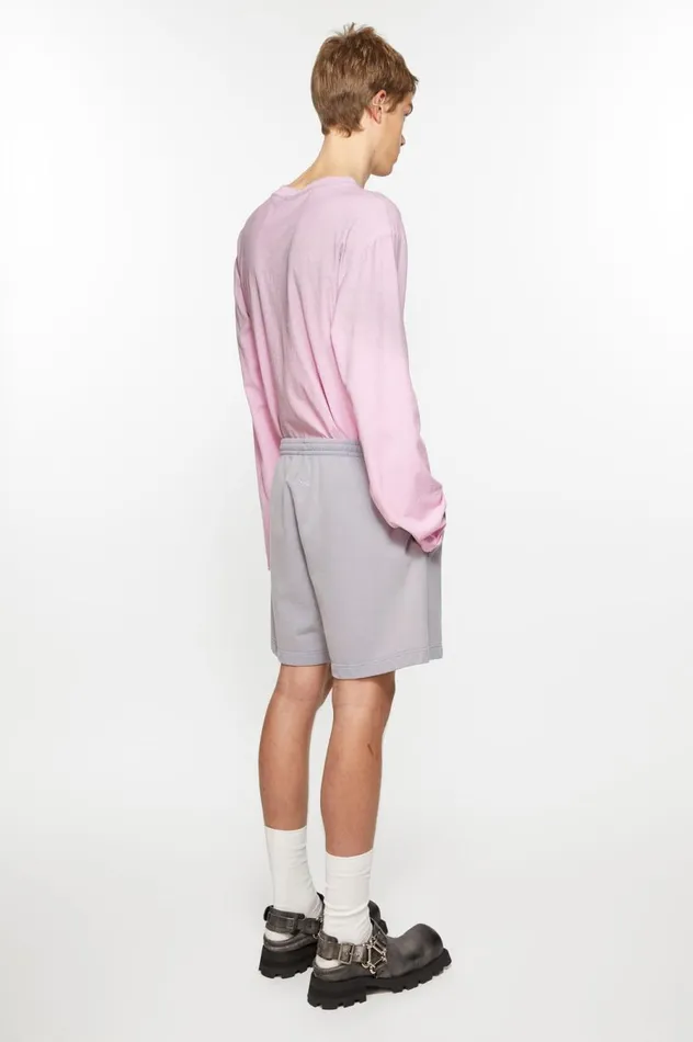 Acne Studios Cotton Shorts Dusty Purple Women Shorts