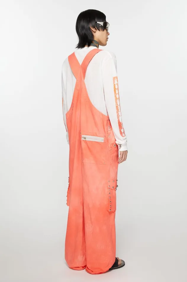 Acne Studios Dungarees Fluo Pink Men Trousers