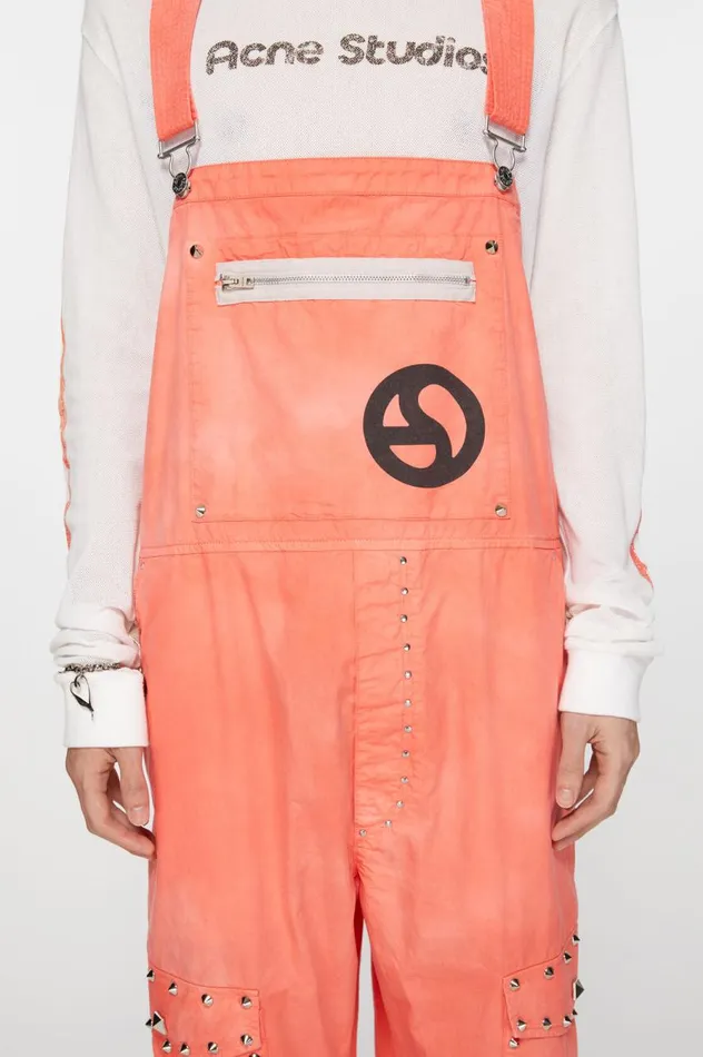 Acne Studios Dungarees Fluo Pink Men Trousers