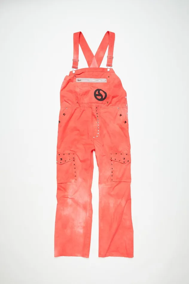 Acne Studios Dungarees Fluo Pink Men Trousers
