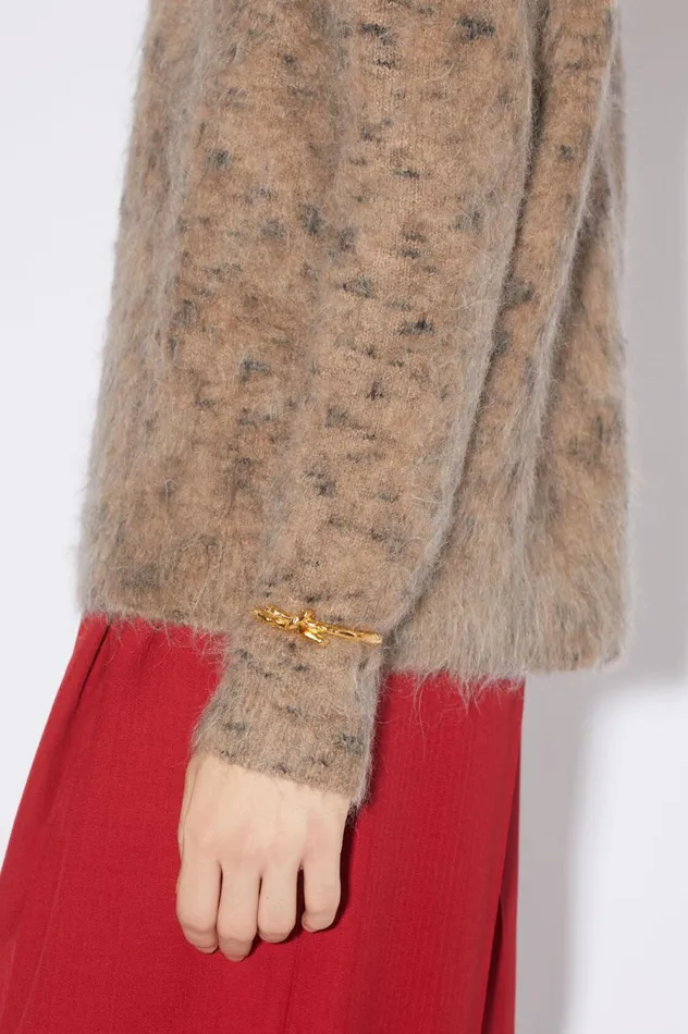 Acne Studios Knot Cuff Bracelet Gold Men Jewellery