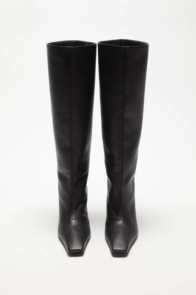 Acne Studios Leather Boots Black Women Shoes