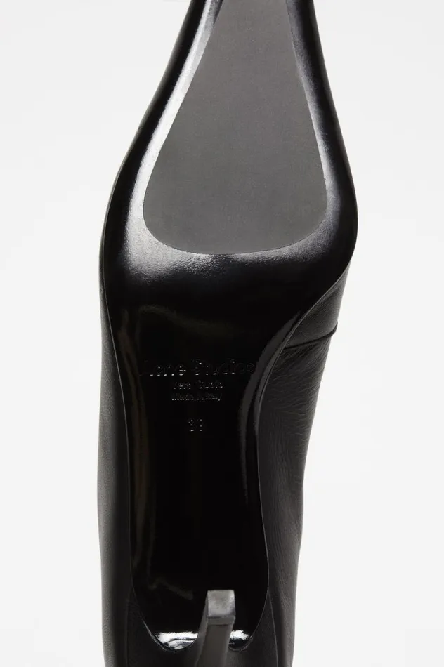 Acne Studios Leather Boots Black Women Shoes