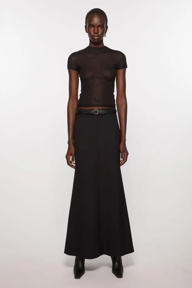 Acne Studios Leather Buckle Belt Blackgold Men Belts