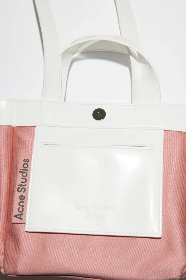 Acne Studios Logo Mini Shoulder Tote Bag White Men Bags