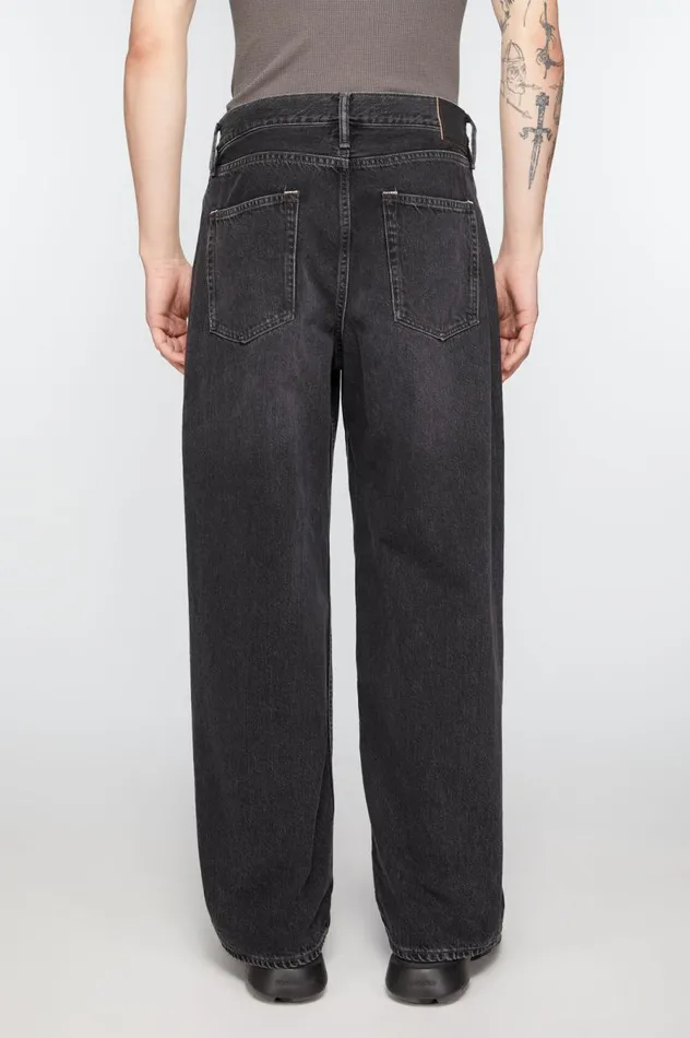 Acne Studios Loose Fit Jeans 8211 1981M Black Men Jeans