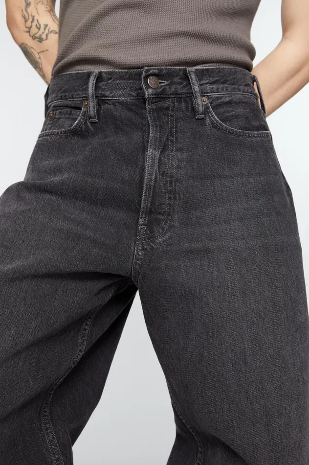 Acne Studios Loose Fit Jeans 8211 1981M Black Men Jeans