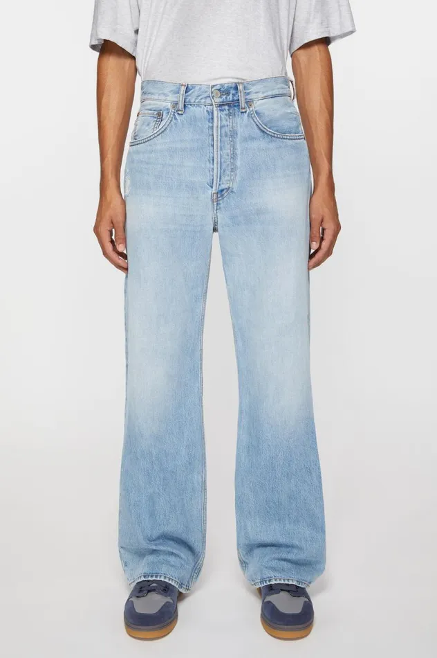 Acne Studios Loose Fit Jeans 8211 2021M Light Blue Men Jeans