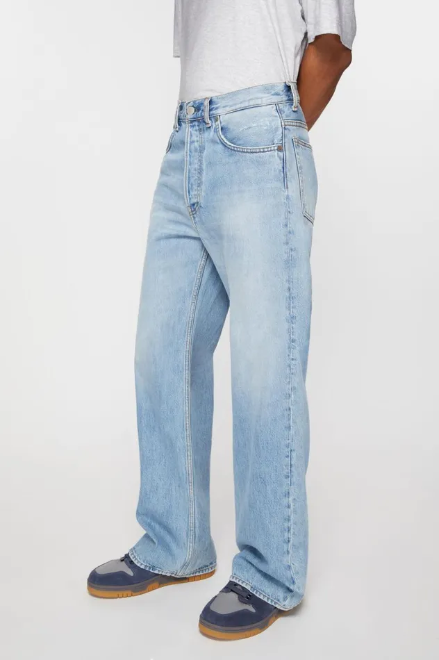 Acne Studios Loose Fit Jeans 8211 2021M Light Blue Men Jeans