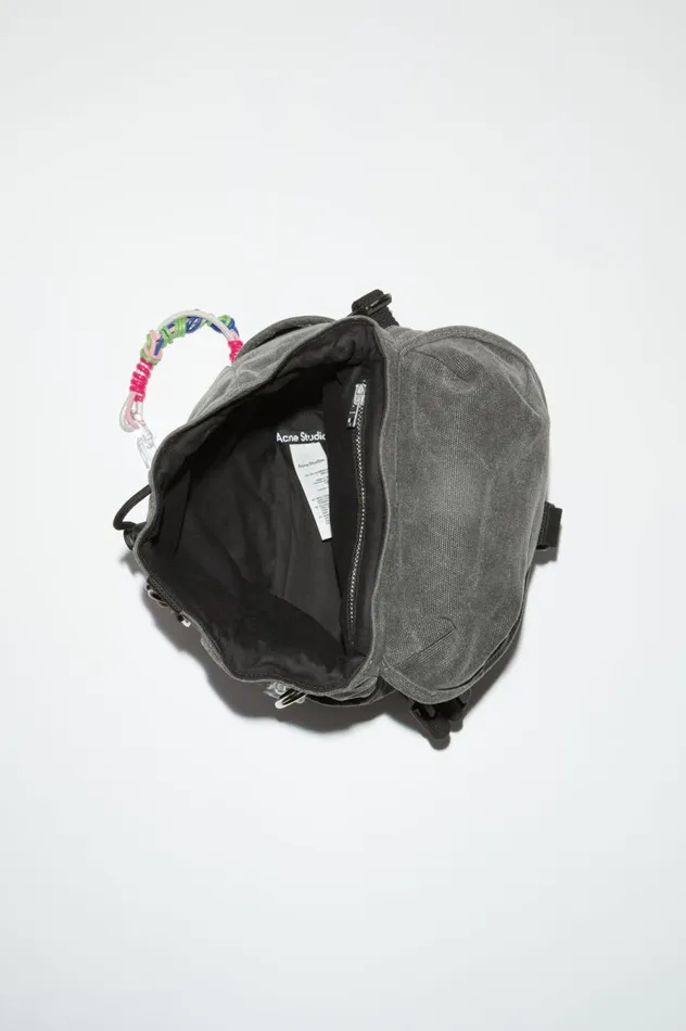 Acne Studios Mini Backpack Carbon Grey Women Bags
