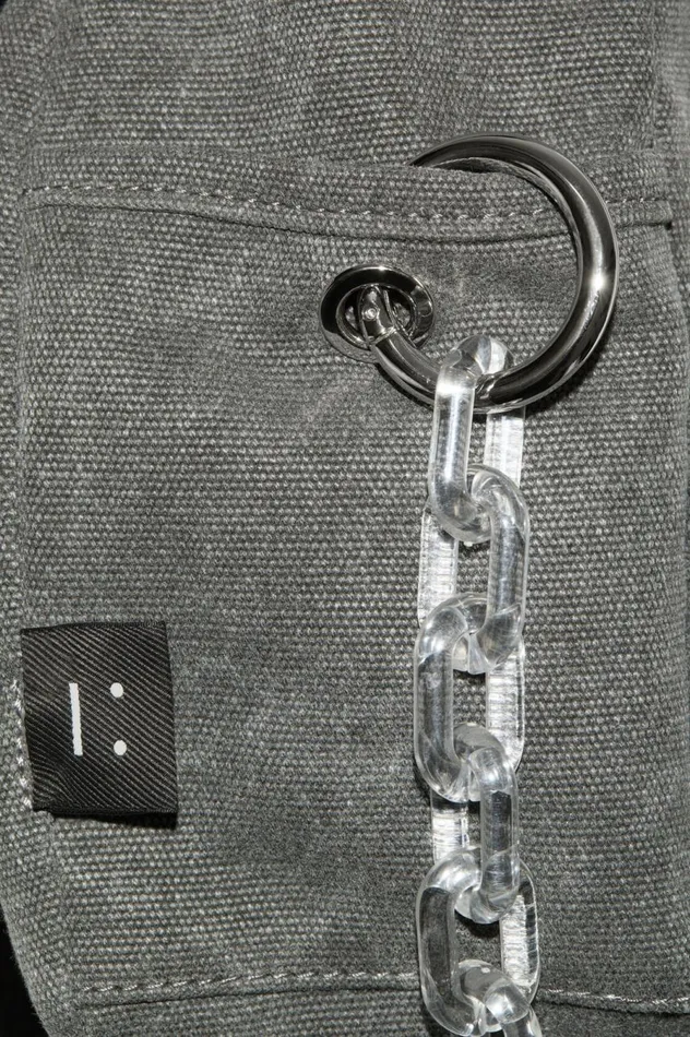Acne Studios Mini Backpack Carbon Grey Women Bags
