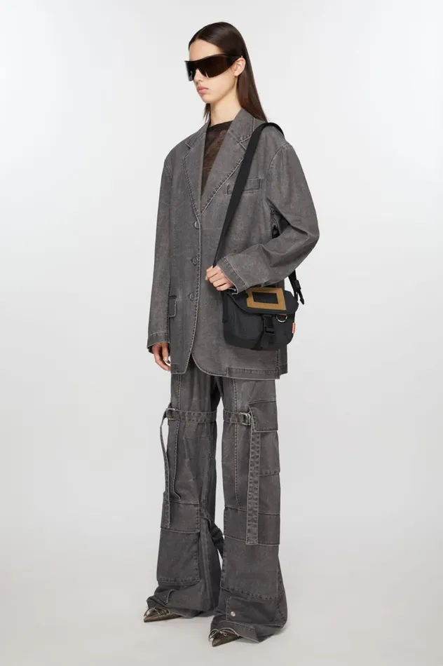 Acne Studios Mini Messenger Bag Black Women Bags