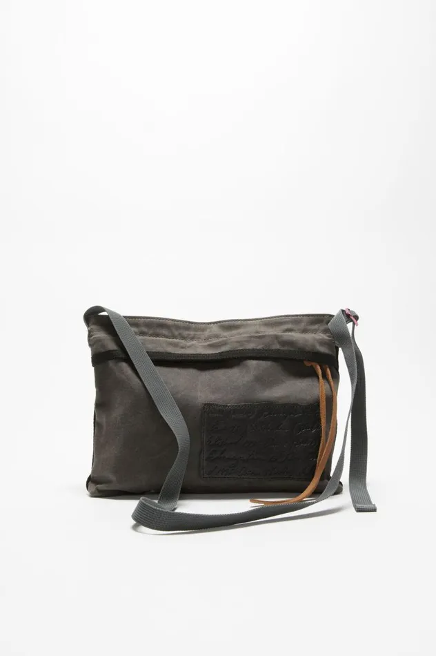 Acne Studios Mini Messenger Bag Greyblack Men Bags