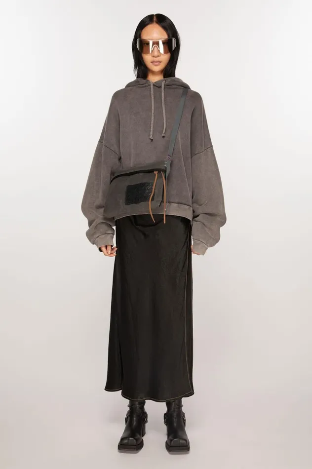 Acne Studios Mini Messenger Bag Greyblack Men Bags