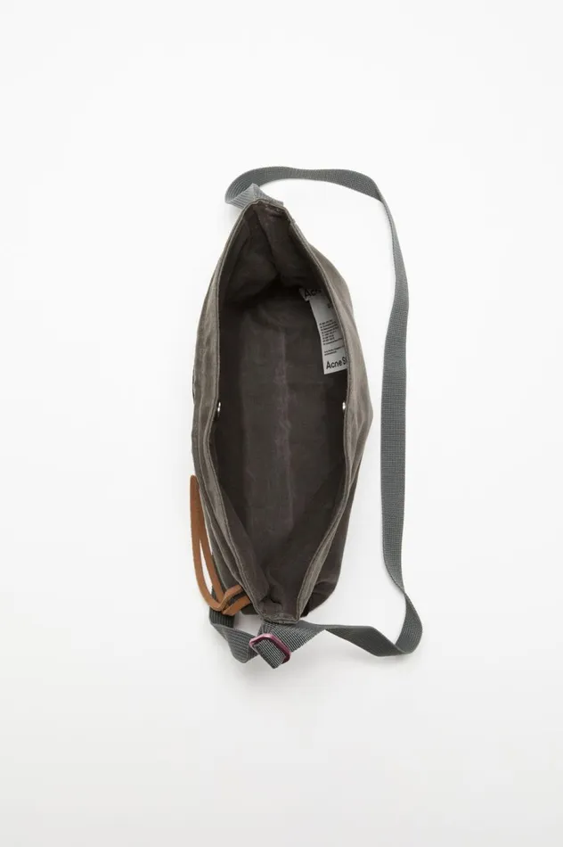 Acne Studios Mini Messenger Bag Greyblack Men Bags
