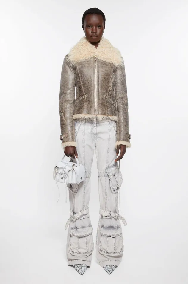 Acne Studios Multipocket Mini Bag Whitegrey Men Bags