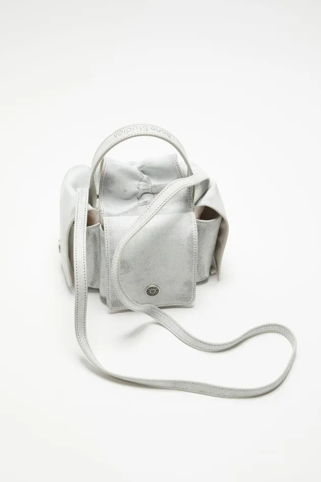 Acne Studios Multipocket Mini Bag Whitegrey Men Bags