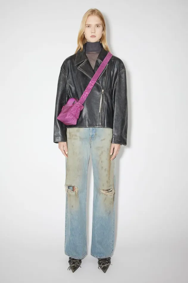 Acne Studios Musubi Micro Shoulder Bag Fuchsia Pink Men Bags