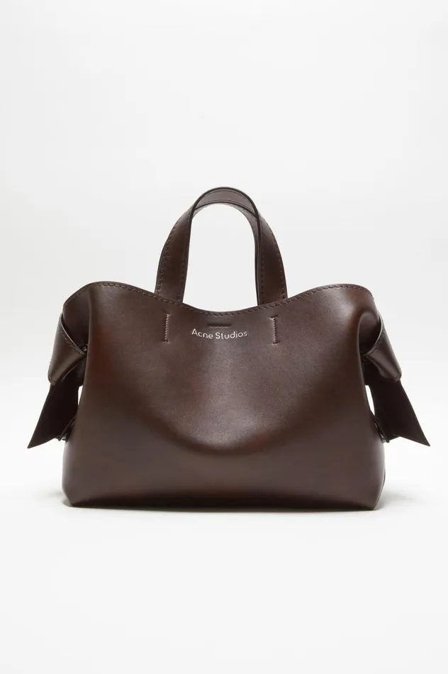 Acne Studios Musubi Midi Tote Dark Brown Women Bags